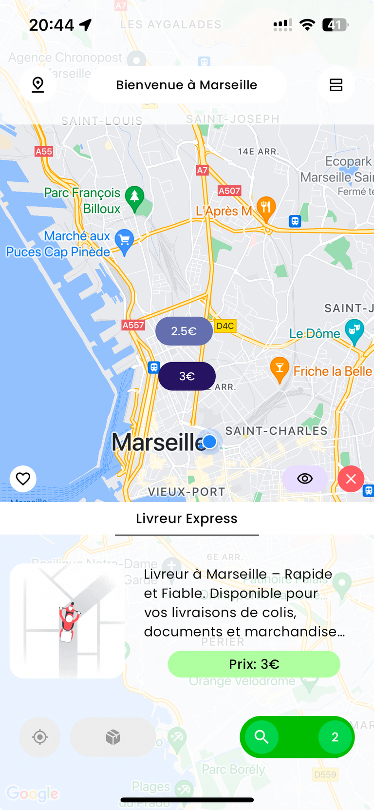 Trouver votre livreur