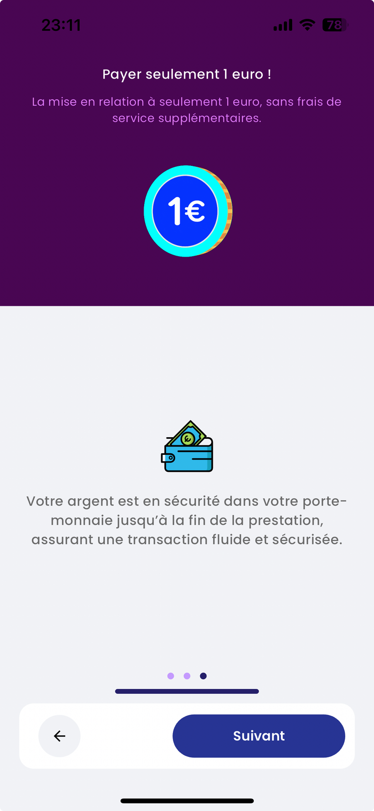 Mise en relation avec le professionnel pour seulement 1€